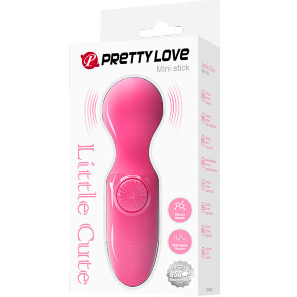 Pretty Love Mini — Wand Massager, Waterproof, Magenta — Clitoral Stimulators — view 7