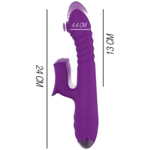 Intense Iggy — Thrusting Vibrator, Rechargeable, Purple — Rabbit Vibrators — view 2