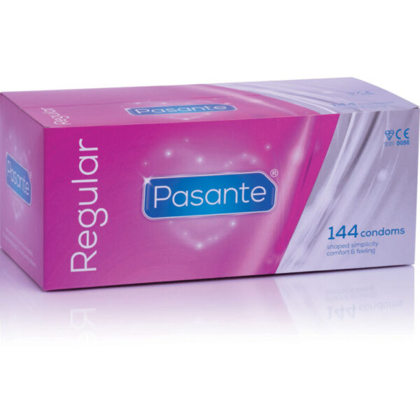 Pasante Regular — Condoms, 144 Pack, Box — Bulk Condom Packs