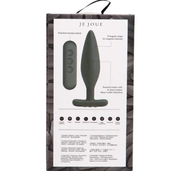 Je Joue Egon — Vibrating Butt Plug, Black — Anal — view 3