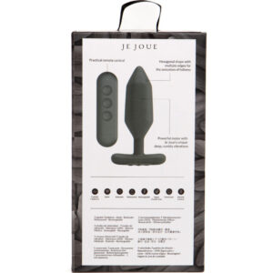 Je Joue Onyx — Vibrating Butt Plug, Black — Anal — view 3