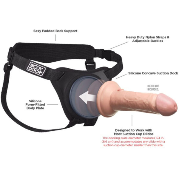 Pipedream Body Dock Elite — Strap-On Harness — Non-Vibrating Harnesses — view 6