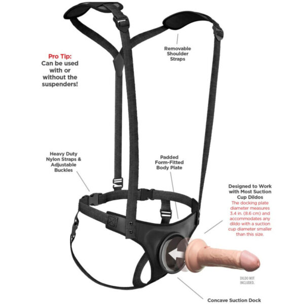 Pipedream Body Dock Suspenders — Strap-On Harness — Non-Vibrating Harnesses — view 6