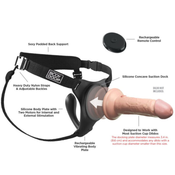 Pipedream Body Dock G-Spot Pro — Strap-On Harness, Vibrating — Strap-On Accessories — view 5