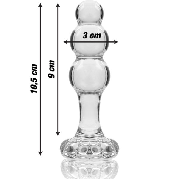 Nebula Series By Ibiza Model 1 — Glass Butt Plug, 10.5 cm — Anal — view 5