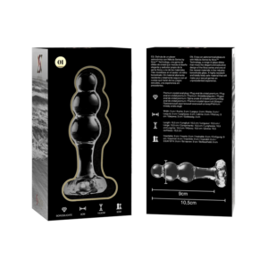 Nebula Series By Ibiza Model 1 — Glass Butt Plug, 10.5 cm — Anal — view 3