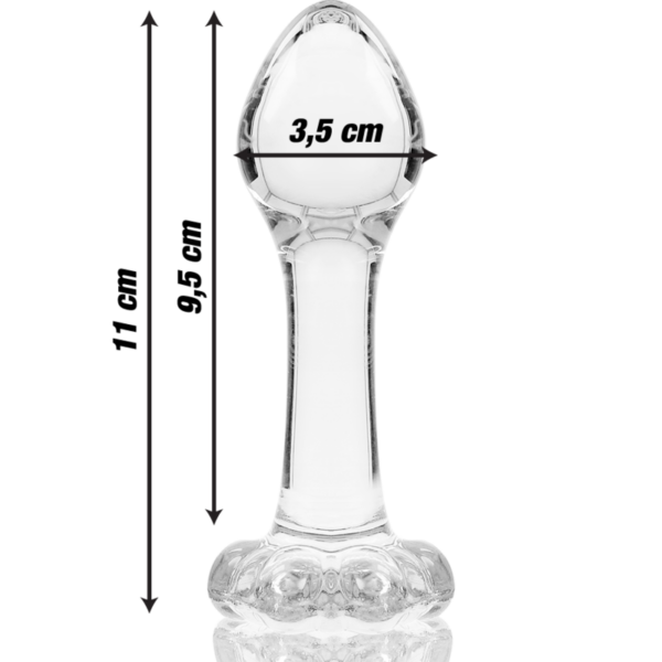Nebula Series By Ibiza Model 2 — Glass Butt Plug, 11 cm — Anal — view 7