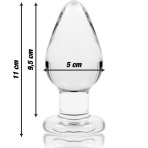 Nebula Series By Ibiza Model 3 — Glass Butt Plug, 11 cm — Anal — view 3