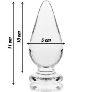 Nebula Series By Ibiza Model 4 — Glass Butt Plug, 11 cm — Anal — view 4