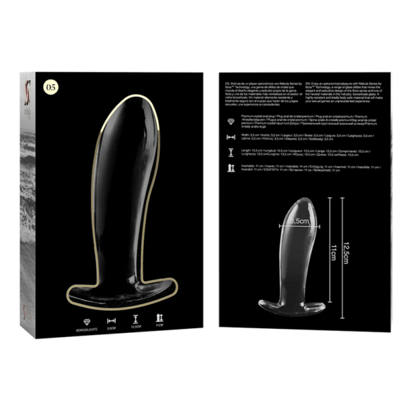 Nebula Series By Ibiza Model 5 — Glass Butt Plug, 12.5 cm — Anal — view 5