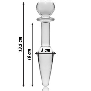 Nebula Series By Ibiza Model 7 — Glass Butt Plug, 13.5 cm — Anal — view 2