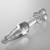 Nebula Series By Ibiza Model 7 — Glass Butt Plug, 13.5 cm — Anal