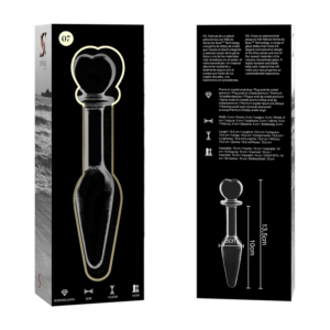 Nebula Series By Ibiza Model 7 — Glass Butt Plug, 13.5 cm — Anal — view 4