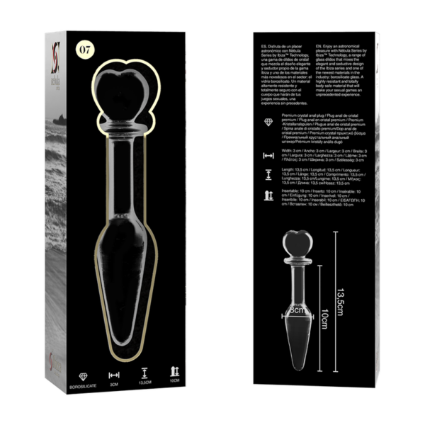 Nebula Series By Ibiza Model 7 — Glass Butt Plug, 13.5 cm — Anal — view 4