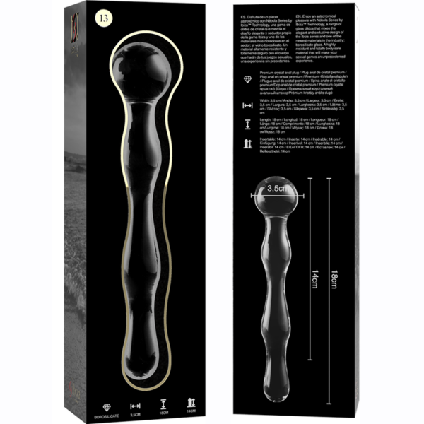 Nebula Series By Ibiza Model 13 — Glass Dildo, 18 cm — Dildos — view 4