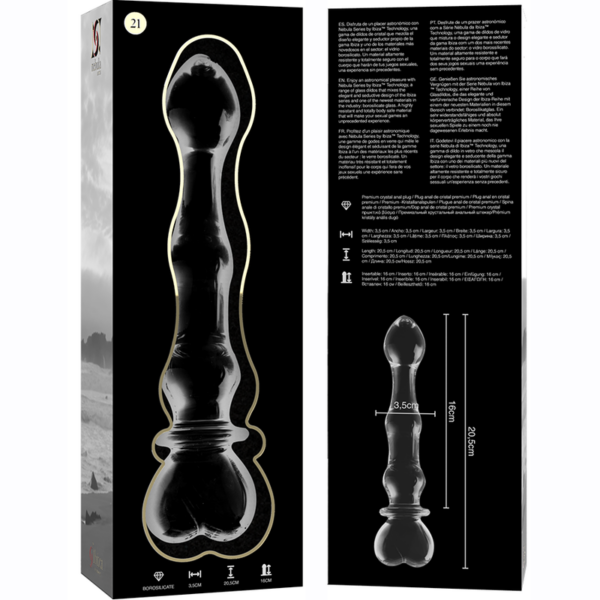 Nebula Series By Ibiza Model 21 — Glass Dildo, 20.5 cm — Dildos — view 5