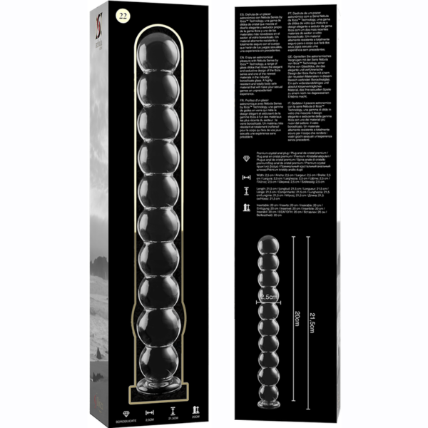 Nebula Series By Ibiza Model 22 — Glass Dildo, 21.5 cm — Dildos — view 7