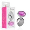 Intense — Jewelled Butt Plug, 9 cm, Pink — Anal