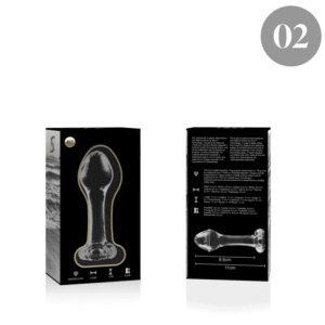 Nebula Series By Ibiza Model 2 — Glass Butt Plug, 11 cm — Anal — view 2