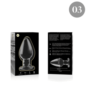 Nebula Series By Ibiza Model 3 — Glass Butt Plug, 11 cm — Anal — view 4
