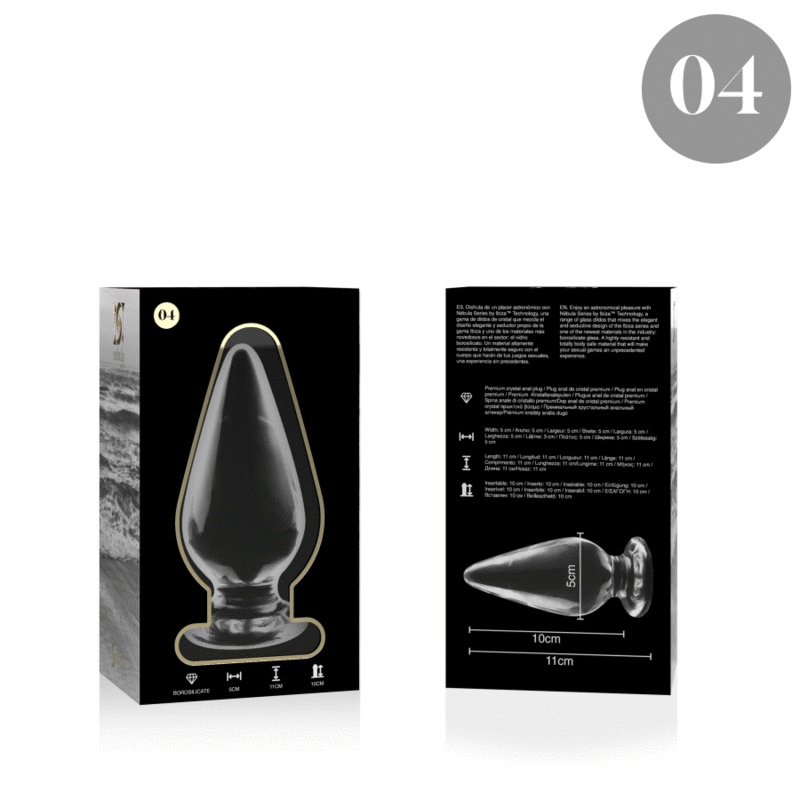 Nebula Series By Ibiza Model 4 — Glass Butt Plug, 11 cm — Anal — view 6