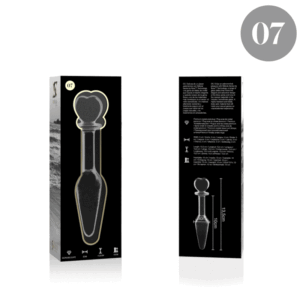 Nebula Series By Ibiza Model 7 — Glass Butt Plug, 13.5 cm — Anal — view 3