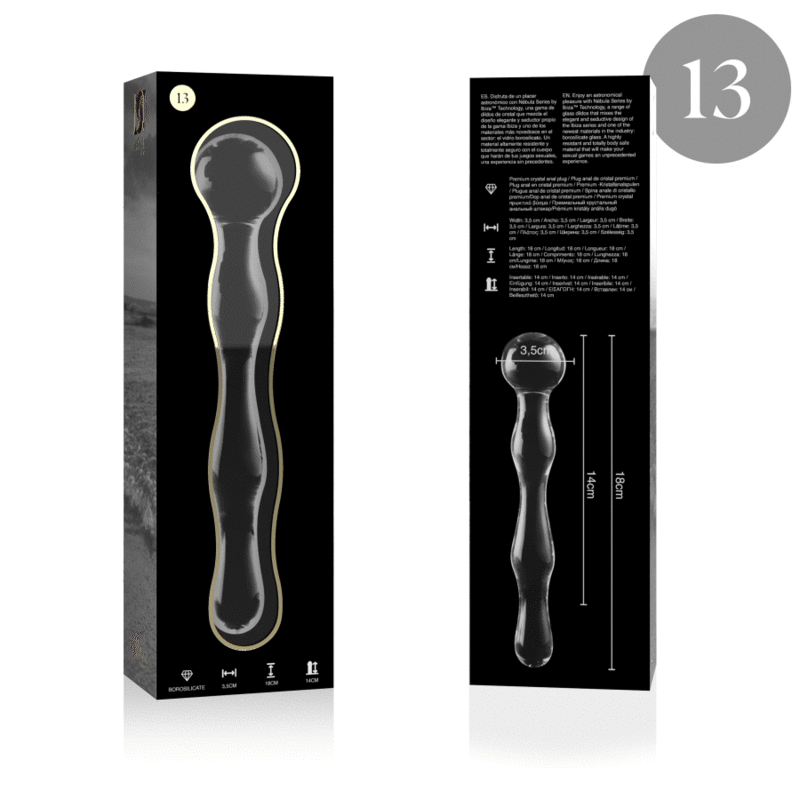 Nebula Series By Ibiza Model 13 — Glass Dildo, 18 cm — Dildos — view 3