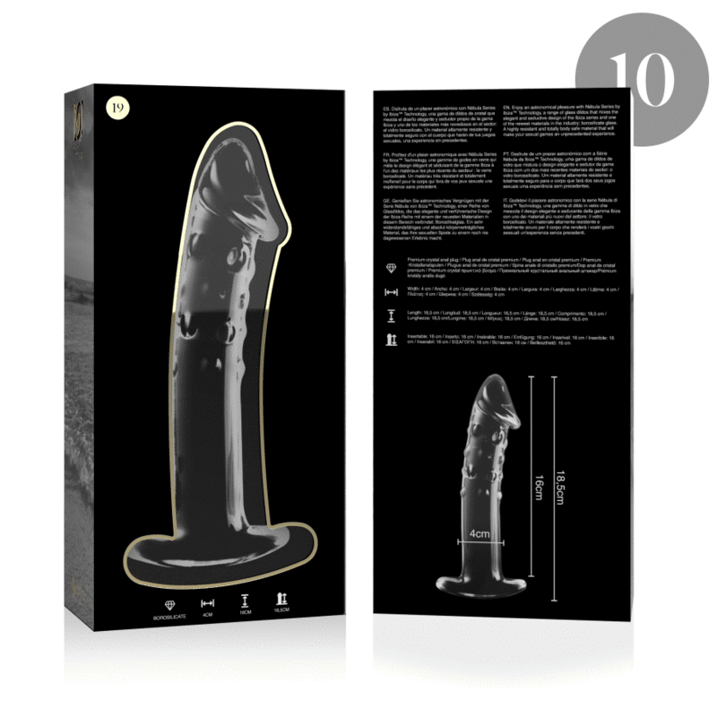 Nebula Series By Ibiza Model 19 — Glass Dildo, 18.5 cm — Dildos — view 4