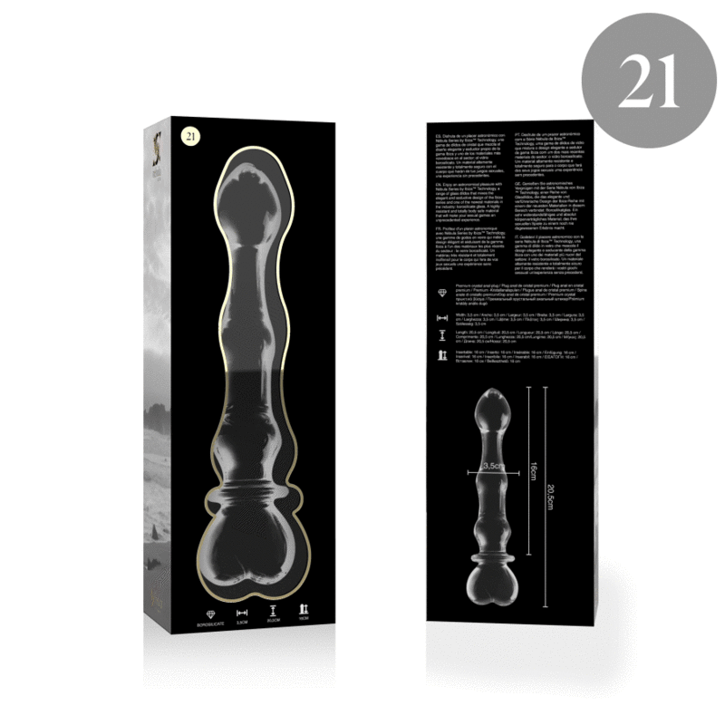 Nebula Series By Ibiza Model 21 — Glass Dildo, 20.5 cm — Dildos — view 2