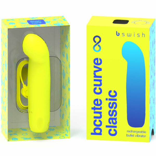 B Swish Bcute Curve Infinite — G-Spot Vibrator, Yellow — Clitoral Stimulators — view 2