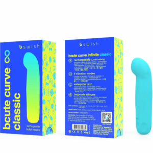 B Swish Bcute Curve Infinite — G-Spot Vibrator, Blue — Clitoral Stimulators — view 2