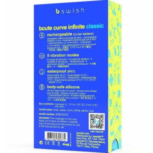 B Swish Bcute Curve Infinite — G-Spot Vibrator, Blue — Clitoral Stimulators — view 3
