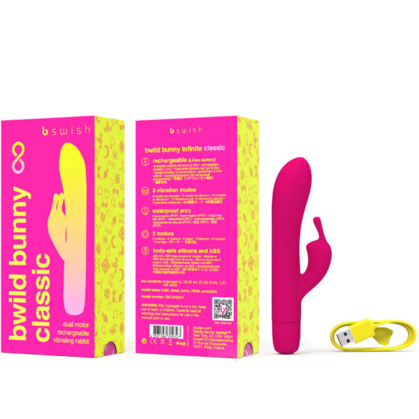 B Swish Bwild Bunny Infinite — Rabbit Vibrator, Waterproof, Pink — Clitoral Stimulators — view 2
