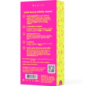 B Swish Bwild Bunny Infinite — Rabbit Vibrator, Waterproof, Pink — Clitoral Stimulators — view 3