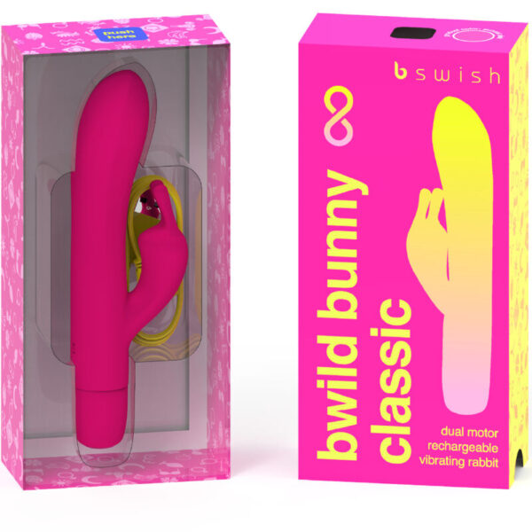 B Swish Bwild Bunny Infinite — Rabbit Vibrator, Waterproof, Pink — Clitoral Stimulators — view 5