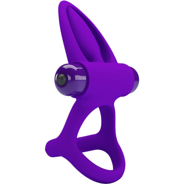 Pretty Love — Vibrating Cock Ring, Dolphin, Violet — Cock Rings — view 6