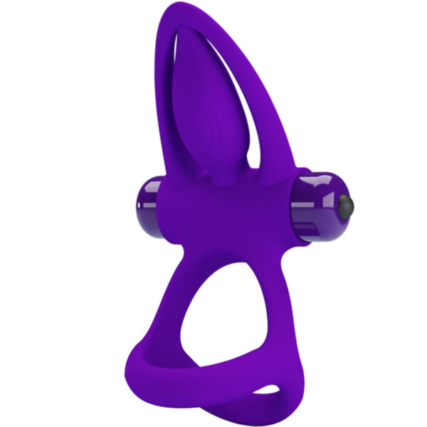 Pretty Love — Vibrating Cock Ring, Dolphin, Violet — Cock Rings