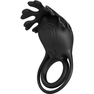 Pretty Love Ruben — Vibrating Cock Ring, Rechargeable, Black — Cock Rings — view 4