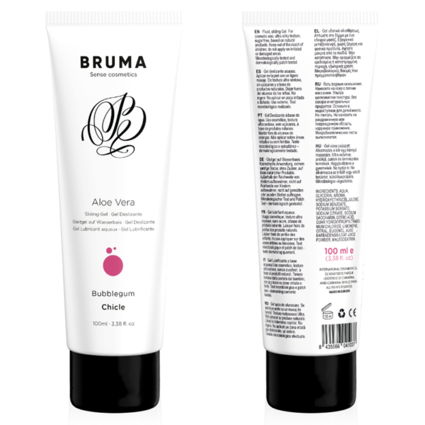 Bruma Aloe Vera — Flavoured Lubricant, 100 ml, Bubblegum — Flavored Lubricants