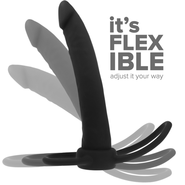 Mythology Cobi Onyx — Cock Ring, With Anal Dildo — Cock Rings — view 6
