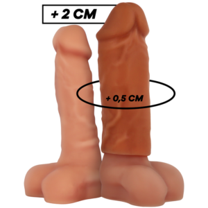VirilXL Liquid Silicone V3 — Penis Extension Sleeve, Brown — Penis Accessories