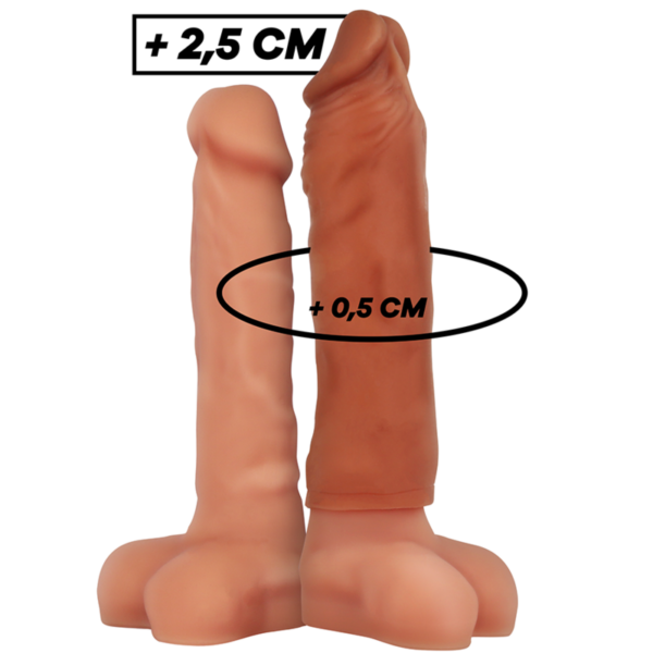 VirilXL Liquid Silicone V5 — Penis Extension Sleeve, Brown — Penis Accessories