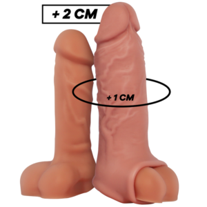 VirilXL Liquid Silicone V9 — Penis Extension Sleeve, Natural — Penis Accessories