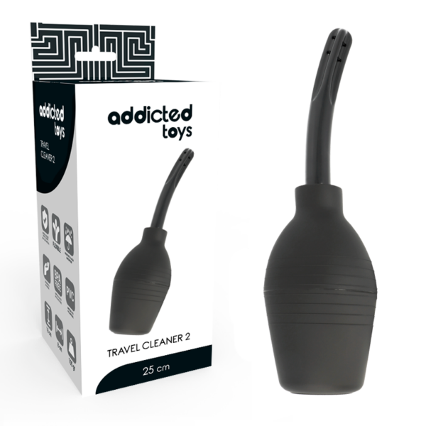 Addicted Toys Squeeze Clean — Anal Douche, Black — Anal Douches