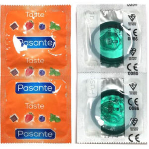 Pasante Mint — Flavoured Condoms, 144 Pack — Bulk Condom Packs