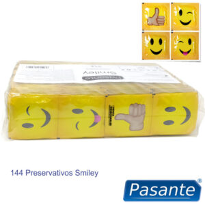 Pasante Smiley — Condoms, 144 Pack — Bulk Condom Packs — view 2