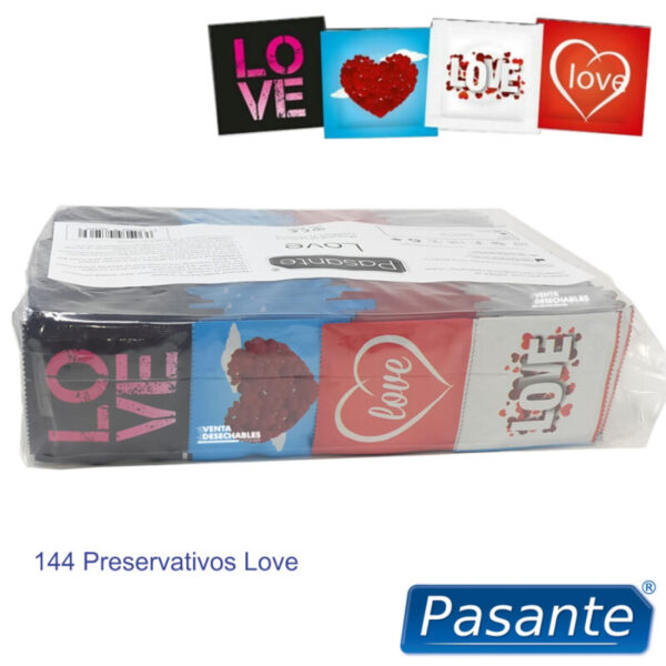 Pasante Love — Condoms, 144 Pack — Bulk Condom Packs — view 2