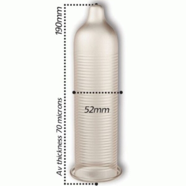 Pasante Cooling Sensation — Ribbed Condoms, 144 Pack — Bulk Condom Packs — view 3