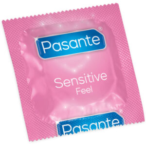 Pasante Sensitive Feel — Ultra Thin Condoms, 144 Pack, Bag — Bulk Condom Packs