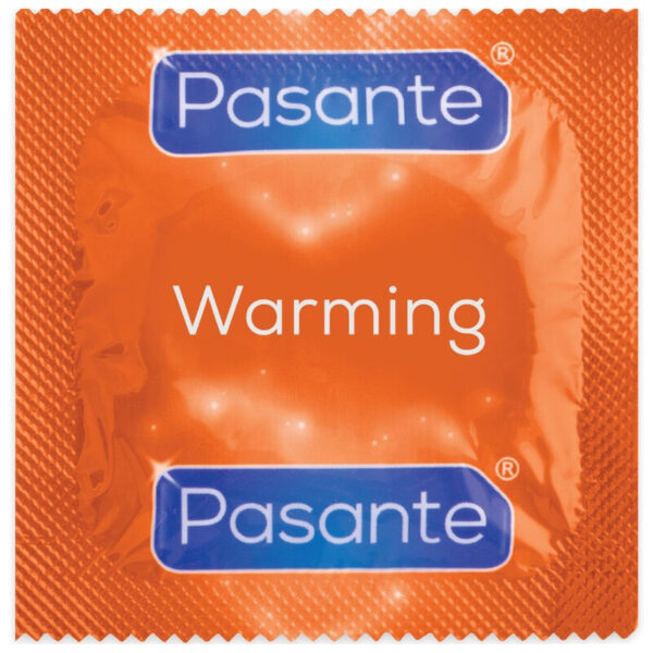Pasante — Warming Condoms, 144 Pack, Ribbed — Bulk Condom Packs